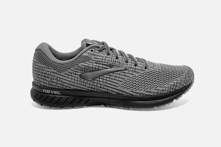 Brooks Mens Revel 3 Road Running Shoes - Grey (412635-EKM)